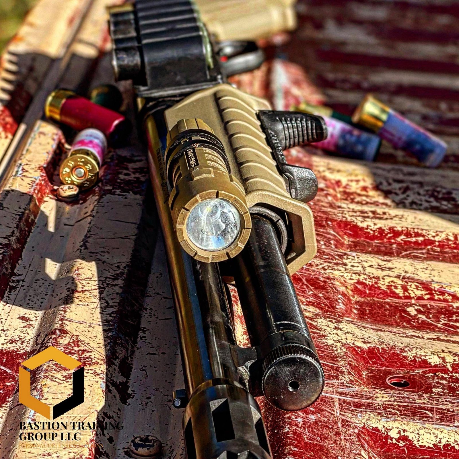 Bastion Training Group branded firearms training equipment